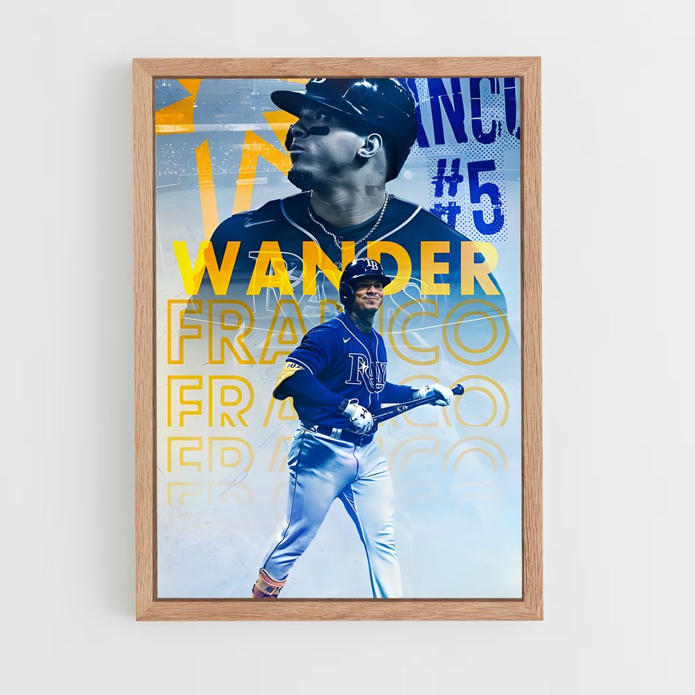 Poster Wander de franco – affiche Baseball (vue 4)